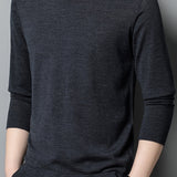 kkboxly  Men's Casual Knit Long Sleeve Pullover Sweater Top Men's Clothes Fall Winter