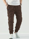 kkboxly  Classic Cargo Pants, Men's Multi Flap Pocket Trousers, Loose Casual Outdoor Pants, Men's Work Pants Outdoors Streetwear Hiphop Style