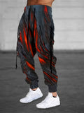 kkboxly  Men's 3D Print Breathable Joggers, Casual Street Style Sports Pants