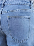 kkboxly  Men's New Washed Ripped Denim Shorts For Spring And Summer