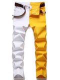 kkboxly  Men's Slim Straight Fit Jeans Casual Washed Stretch Denim Jeans Best Sellers