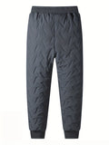 kkboxly  Men's Winter New Fashion Trend Waterproof, Windproof, Warm, Fleece And Thickened Casual Loose Sports Trousers And Casual Pants