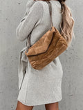 kkboxly  Solid Knotted Wrap Dress, Casual V Neck Long Sleeve Dress, Women's Clothing