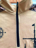 Plus Size Men's Sailboat Print Golf Shirt For Spring Fall, Men's Clothing Outdoor