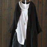 Solid Pocket Button Blouse, Casual Long Sleeve Blouse For Spring & Fall, Women's Clothing