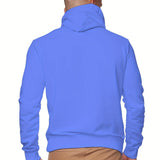 Men's Hoodie, Face Cover Casual Drawstring Hooded Sweatshirt With Multicolor