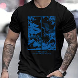 kkboxly kkboxly Japanese Style Painting Print Men's T-shirt, Crew Neck Short Sleeve Tops, Graphic Tee Men's Summer Clothes, Men's Outfits