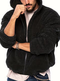 kkboxly  Men's Warm Polar Fleece Jacket Coat For Fall Winter