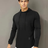 kkboxly  Men's Stylish Casual Thin Long Sleeve Athletic Hoodie