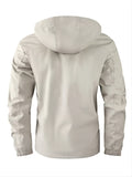 kkboxly  New Men's Fashion Casual Windbreaker Bomber Jacket Outdoor Sports Casual Jacket With Hood Best Sellers