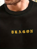 kkboxly Dragon Print Trendy Sweatshirt, Men's Casual Graphic Design Crew Neck Pullover Sweatshirt For Men Fall Winter