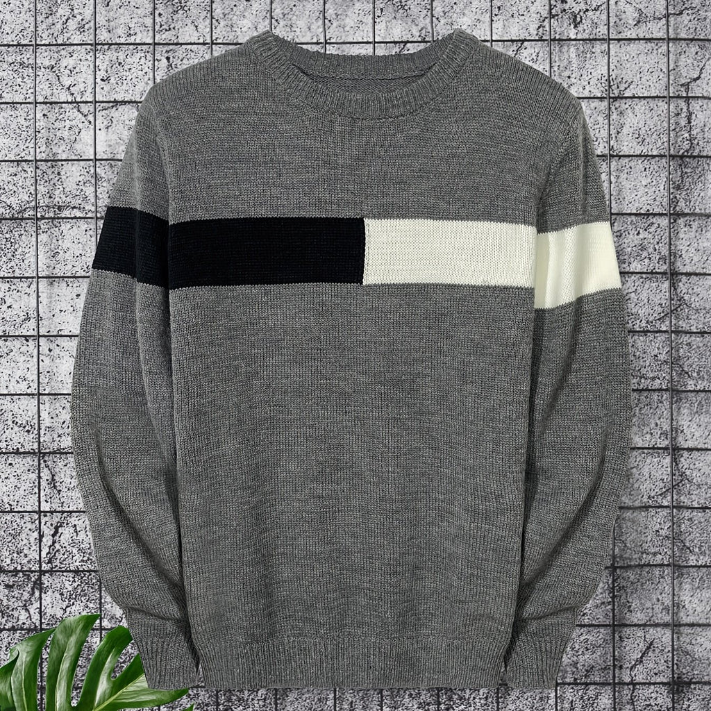 kkboxly  Men's Casual Pullover Knit Soft Sweater (Shirt Not Included)