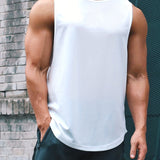 kkboxly  Men's Sleeveless Sports T-Shirt, Quick Drying Breathable Tank Top For Running Training Marathon