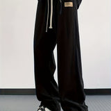 kkboxly  Men's Comfy Corduroy Casual Pants, Chic Stretch Breathable Straight Leg Pants For Spring Fall