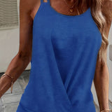kkboxly  Sleeveless Cami Top, Solid Casual Top For Summer & Spring, Women's Clothing