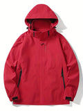 kkboxly  Men's Casual Lightweight Waterproof Windbreaker Jacket Coat Regular Fit Coat For Spring Autumn Outdoors Hiking