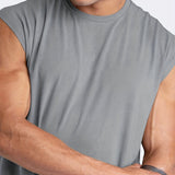 kkboxly  Men's Casual Round Neck Quick -drying Tank Top, Men's Tank Top For Summer Outdoor Gym Workout Bodybuilding Fitness, Gift For Men