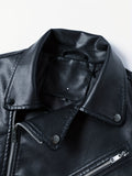 kkboxly  Men's Causal Vintage Style PU Leather Jacket