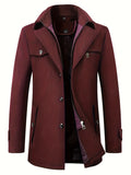 kkboxly  New Wool Coat Men's Business Casual Thick Warm Slim Jacket