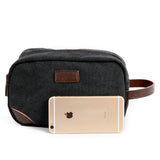 KKBOXLY 2025 Casual canvas men's clutch bag Korean version business handbag solid color clutch bag storage key wash cosmetic bag