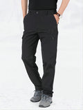 kkboxly  Classic Design Cargo Pants,  Men's Multi Flap Pocket Trousers, Men's Casual Street Style Solid Color Work Pants Outdoors Streetwear