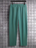 kkboxly  Jogging Pants With Chain Decoration, Men's Casual Loose Elastic Waist Drawstring Pants, Suitable For Cycling And Fitness