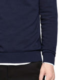 kkboxly  All Match Knitted Solid Sweater, Men's Casual Warm Slightly Stretch Crew Neck Pullover Sweater For Men Fall Winter