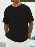 kkboxly  Plus Size Assorted Colors Basic Tees For Male, Oversized Causal T-shirts For Summer Fitness Leisurewear, Men Clothing