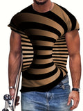 kkboxly Optical Illusion, Men's T-Shirt, Casual Loose Tees, Men's Streetwear