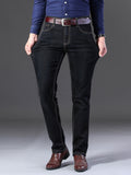 kkboxly  Men's Jeans Straight Leg Slim Fit Casual Jeans