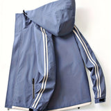 kkboxly  Men's Hooded Windbreaker Jacket For Outdoor Activities