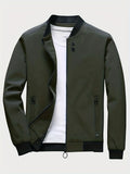 kkboxly Stay Stylish and Comfortable: Men's Casual Jackets With Zipper Pockets - Best Sellers!