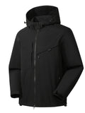 kkboxly  Lightweight Hooded Windbreaker Jacket, Men's Casual Zip Up Jacket Coat For Outdoor Hiking Camping Cycling