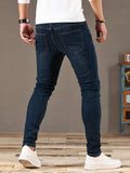 kkboxly Men's Casual Distressed Jeans, Street Style Skinny Jeans