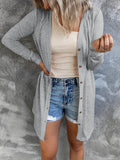 kkboxly  Long Sleeve Oversized Top, Button Up Casual Top, Women's Clothing