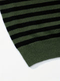 kkboxly  All Match Knitted Striped Sweater, Men's Casual Warm Slightly Stretch Crew Neck Pullover Sweater For Fall Winter
