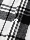kkboxly  One Size Smaller,  Flannel Loose Shirt For Men Plaid Long Sleeve Casual Button-Down Shirts With Hood Best Sellers