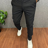 kkboxly kkboxly  Men's Elegant Slacks, Semi-formal Dress Pants For Business Banquet