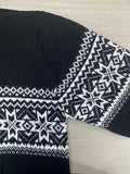 kkboxly  Plus Size Men's Shawl Collar Oversized Jacquard Pullover Long Sleeve Sweater Chic & Comfortable Clothes