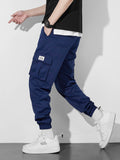 kkboxly Classic Design Multi Flap Pockets Cargo Pants, Men's Casual Techwear Drawstring Cargo Pants Hip Hop Joggers For Autumn Summer Outdoor