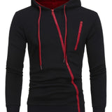 kkboxly   Autumn And Winter New Men's Zipper Sweater Sports Casual Hooded Long-sleeved Cardigan Jacket