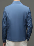 Fashionable And Casual Men's  Solid Cardigan Zipper Long Sleeve Lapel Jacket, Comfortable And Versatile, Suitable For Dates, Suitable For Autumn And Winter
