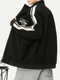 kkboxly  Men's Lightweight Jackets By Activity, Casual Street Style Stand Collar Jacket