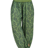 kkboxly  Boho Paisley Floral Print Harem Pants, Bohemian Loose Elastic Waist Pants For Spring & Summer, Women's Clothing