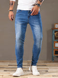 kkboxly Men's Casual Distressed Jeans, Street Style Skinny Jeans