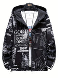 kkboxly  Spring Autumn Mens Casual Reversible Hoodie Jacket Men Clothes Men's Zip-up Windbreaker Coat Outerwear