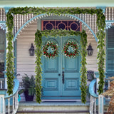 Luxurious 78" Artificial Pine Garland - Realistic Soft Greenery for Indoor/Outdoor Decor, Perfect for Fireplace Mantle & Christmas Holiday Decoration, Durable & Easy to Shape