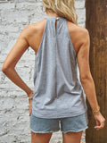 kkboxly  Sleeveless Halter Neck Top, Summer Casual Top For Summer & Spring, Women's Clothing