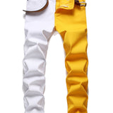 kkboxly  Men's Slim Straight Fit Jeans Casual Washed Stretch Denim Jeans Best Sellers