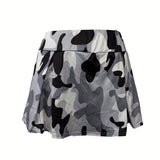 kkboxly  Solid Workout Skorts Skirts, Casual Bodycon Yoga Skirts For All Season, Women's Clothing